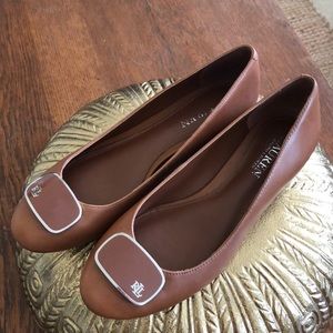 Ralph Lauren brown flats